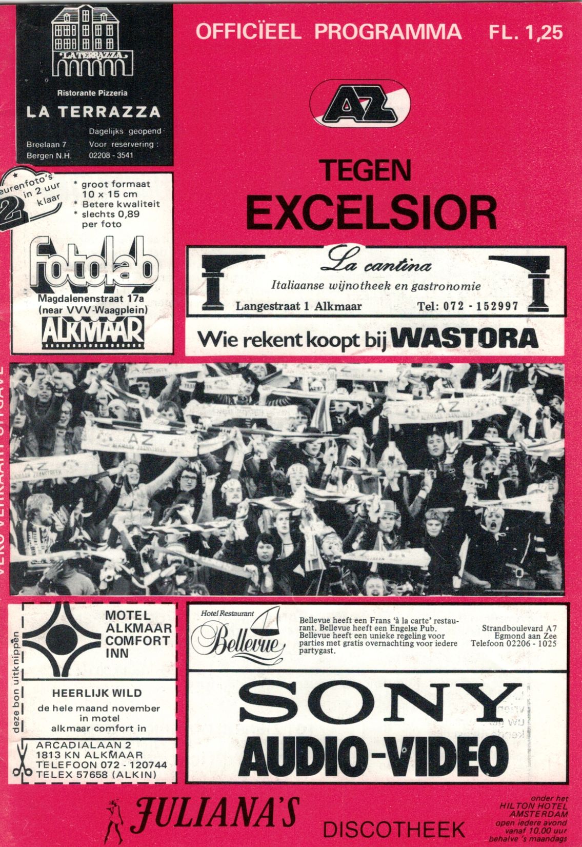 AZ Programma 27-nov-1982 excelsior thuis